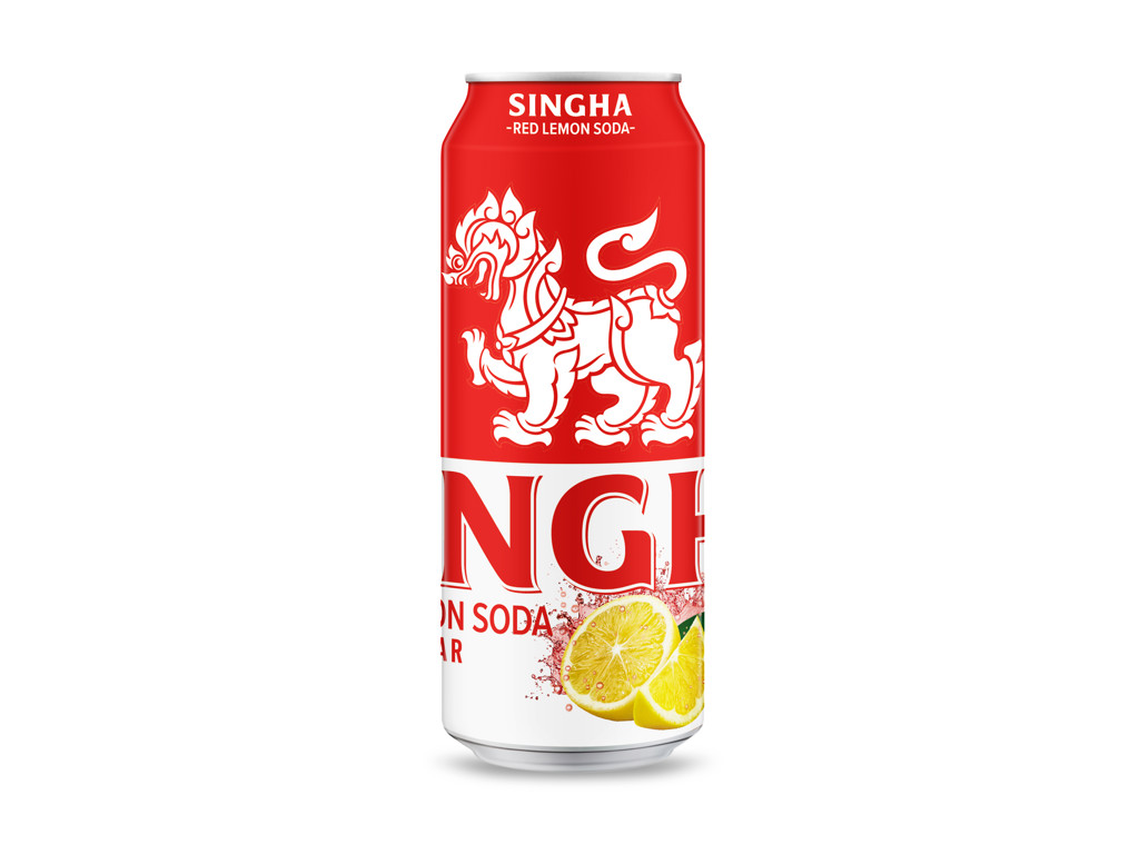 Singha Red Lemon Soda Zero Sugar 330 ml