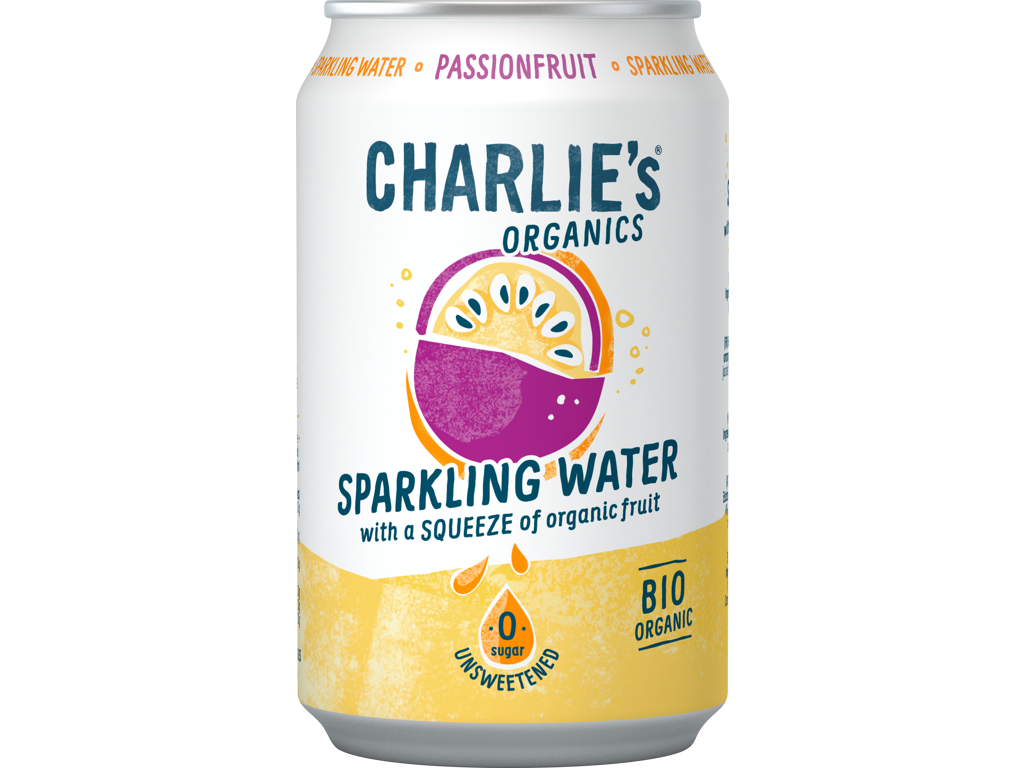 Charlie's Organics Sparkling Water Passionfruit 330 ml