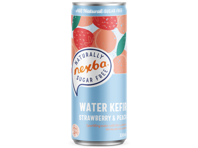 Nexba Kefir Strawberry & Peach 330 ml