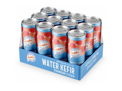 Nexba Kefir Strawberry & Peach 330 ml