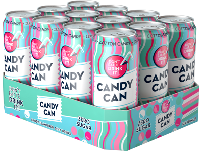  Candy Can Sparkling Cotton Candy Zero Sugar 330 ml