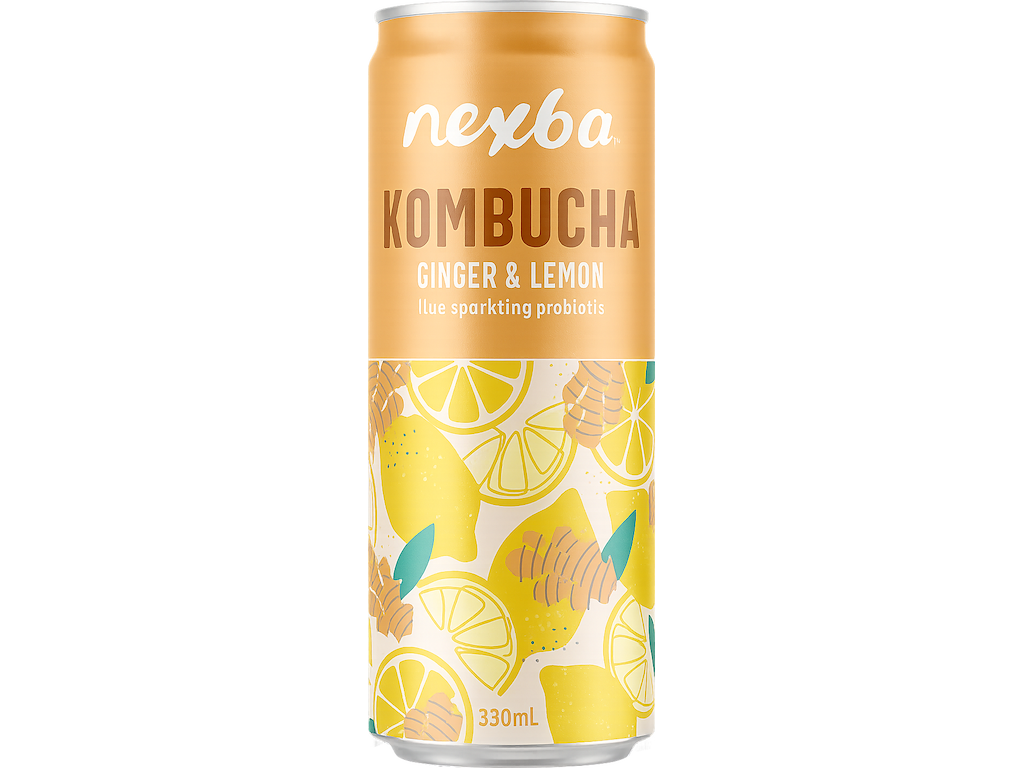 Nexba Kombucha Ginger & Lemon 330 ml