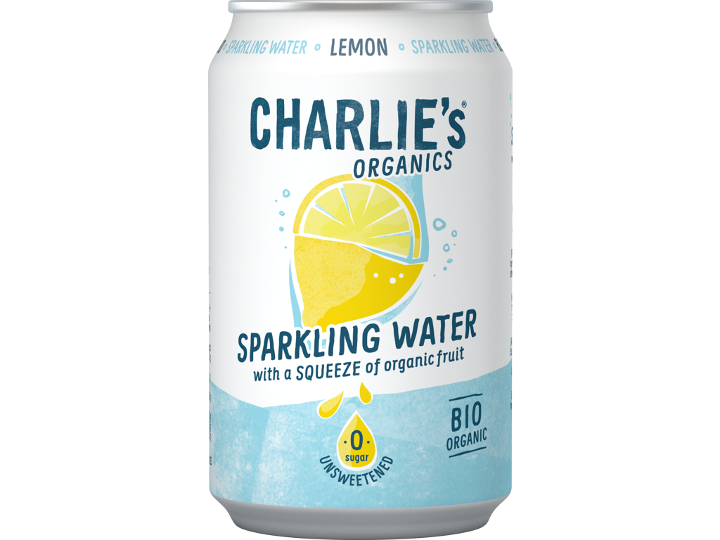 Charlie's Organics Sparkling Water Lemon 330 ml