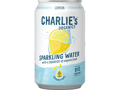 Charlie's Organics Sparkling Water Lemon 330 ml