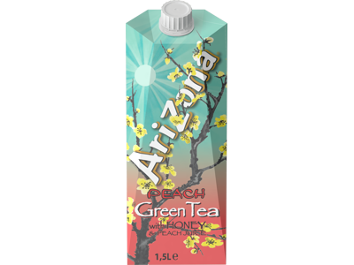 AriZona Green Tea with Honey & Peach Juice 1500 ml