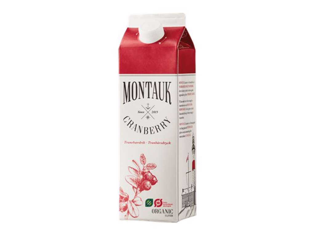 Montauk Økologisk Cranberry 1L