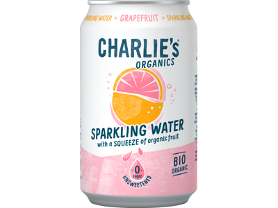 Charlie's Organics Sparkling Water Grapefruit 330 ml