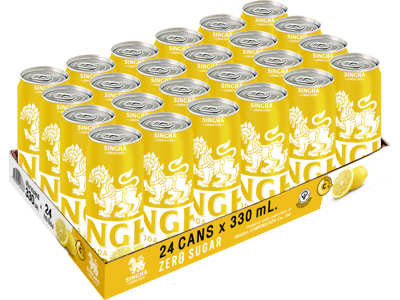 Singha Lemon Soda Zero Sugar 330 ml