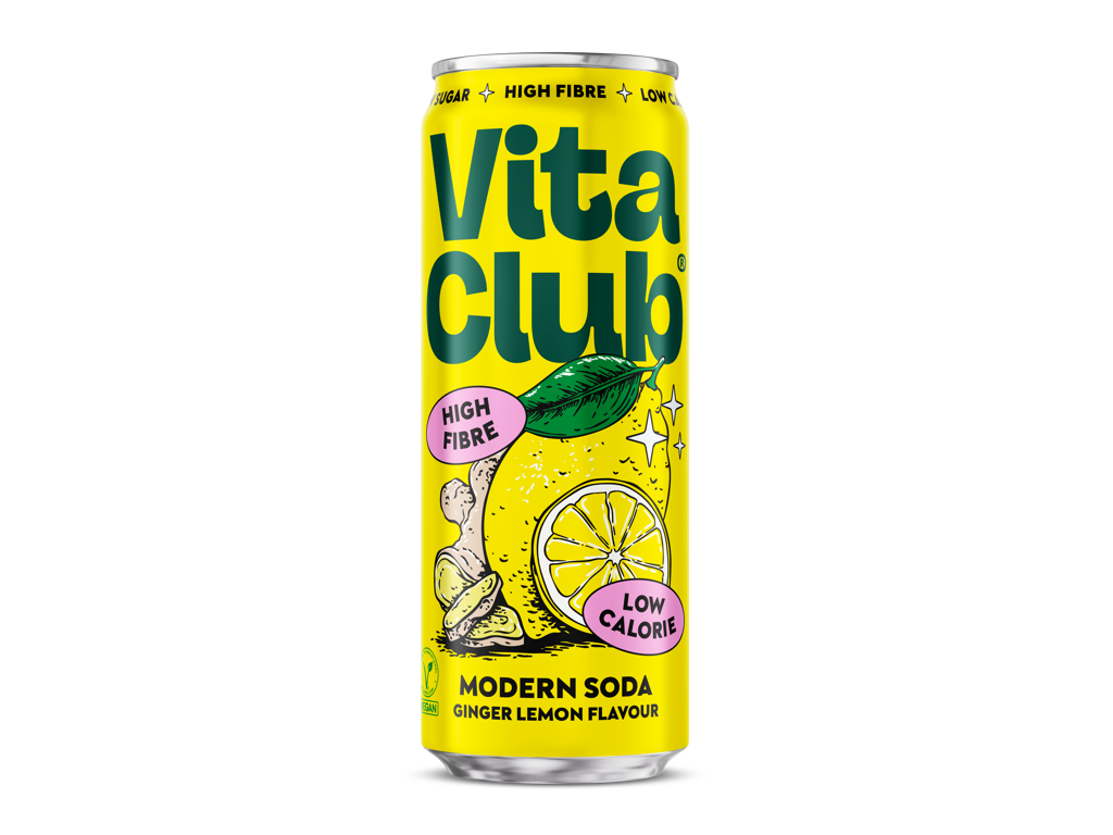 Vita Club Modern Soda Ginger Lemon Flavour 330 ml